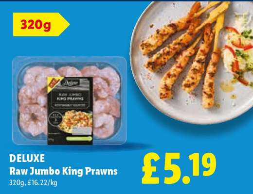 DELUXE Raw Jumbo King Prawns