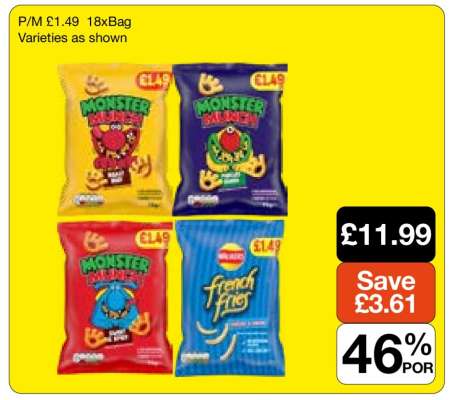 Monster Munch & French Fries Variety Pack