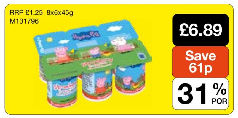 Peppa Pig Yogurt