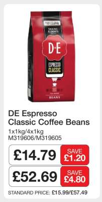 DE Espresso Classic Coffee Beans