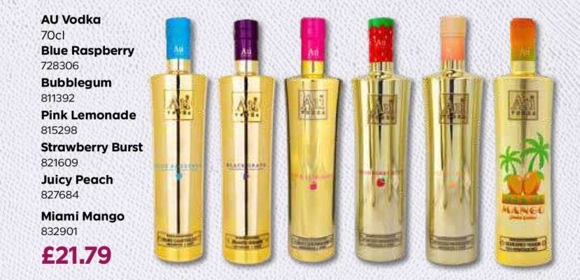 AU Vodka 70cl