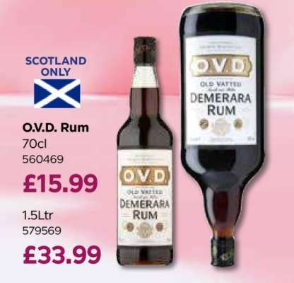 O.V.D. Rum 70cl