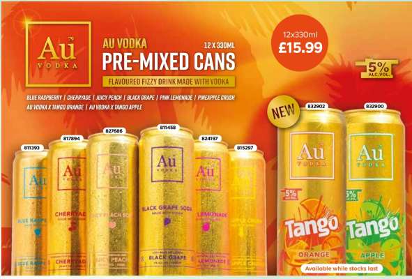 Au Vodka Pre-Mixed Cans