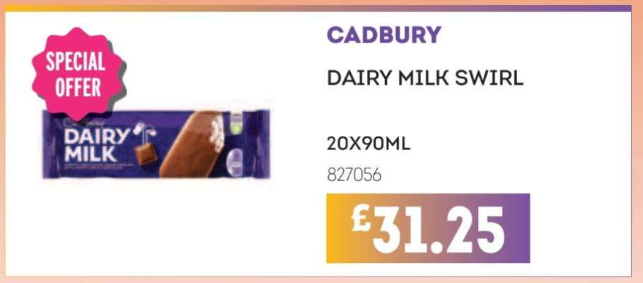 CADBURY DAIRY MILK SWIRL