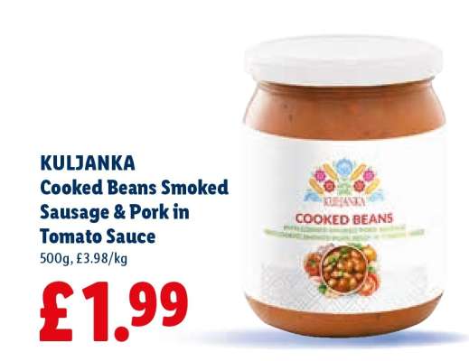 KULJANKA Cooked Beans Smoked Sausage & Pork in Tomato Sauce