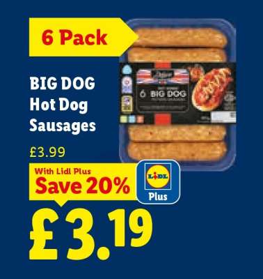 BIG DOG Hot Dog Sausages