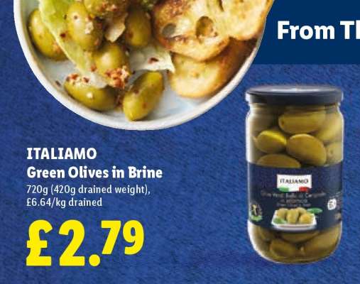 ITALIAMO Green Olives in Brine