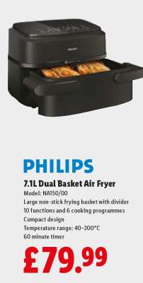 PHILIPS 7.1L Dual Basket Air Fryer
