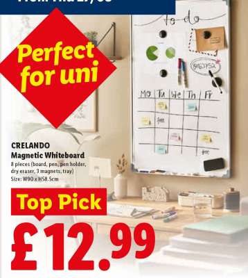 CRELANDO Magnetic Whiteboard