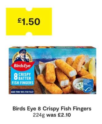 Birds Eye 8 Crispy Fish Fingers