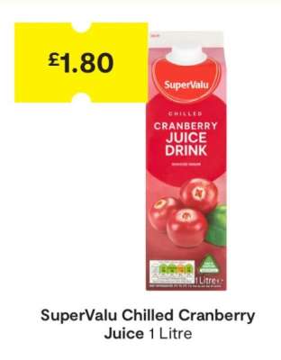 SuperValu Chilled Cranberry Juice