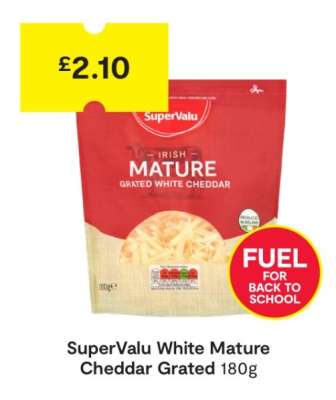 SuperValu White Mature Cheddar Grated