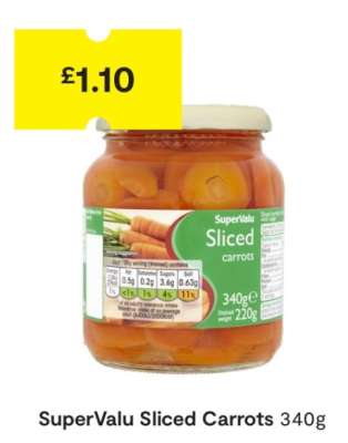 SuperValu Sliced Carrots