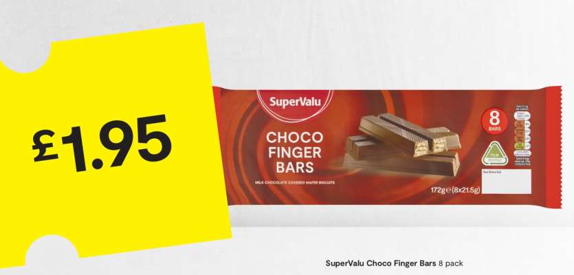 SuperValu Choco Finger Bars 8 pack