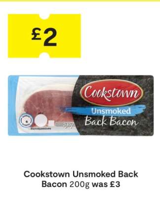 Cookstown Unsmoked Back Bacon