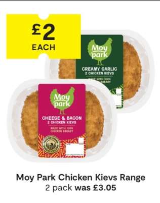 Moy Park Chicken Kievs Range