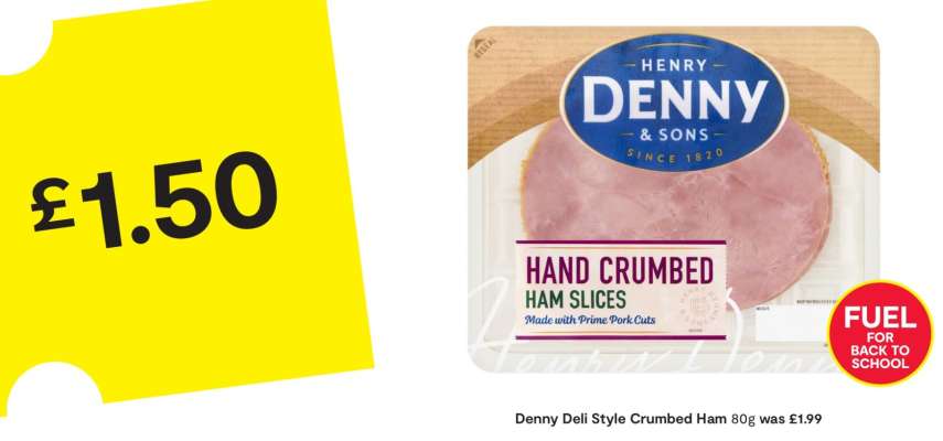 Denny Deli Style Crumbed Ham 80g