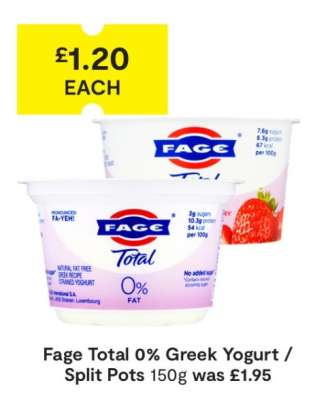 Fage Total 0% Greek Yogurt / Split Pots