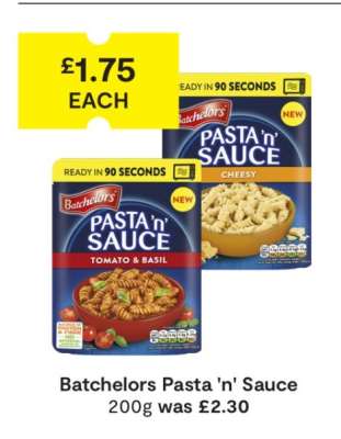 Batchelors Pasta 'n' Sauce