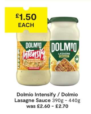 Dolmio Intensify / Dolmio Lasagne Sauce