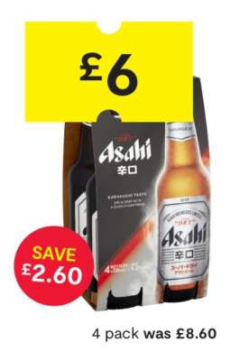 Asahi Beer 4 Pack