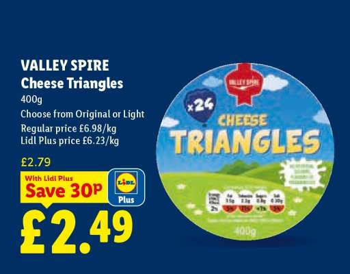 VALLEY SPIRE Cheese Triangles