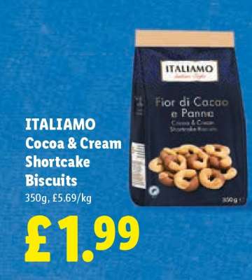 ITALIAMO Cocoa & Cream Shortcake Biscuits