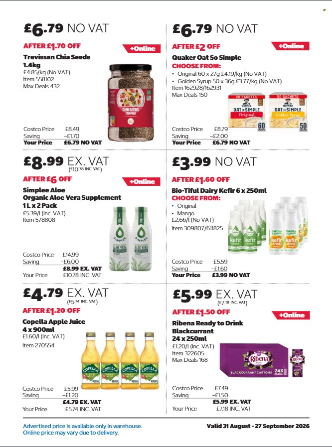 Costco offer - 31/08/2026 - 27/09/2026. Page 15