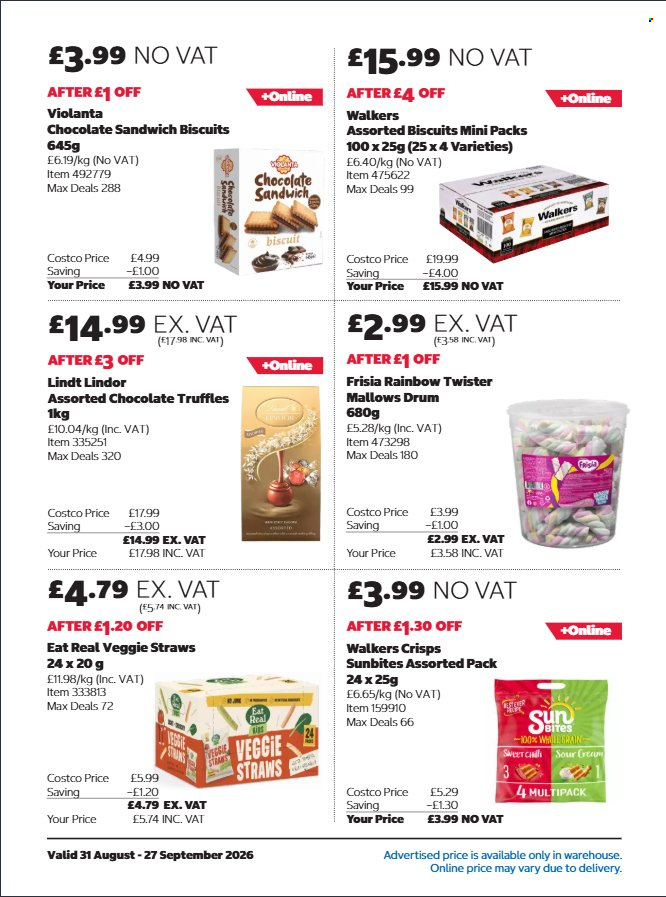 Costco offer - 31/08/2026 - 27/09/2026. Page 16