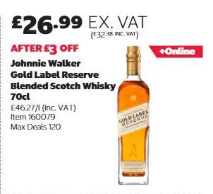 Johnnie Walker Gold Label Reserve Blended Scotch Whisky 70cl