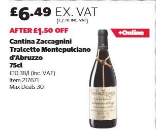 Cantina Zaccagnini Tralcetto Montepulciano d'Abruzzo