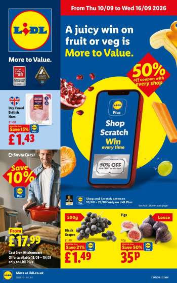 Lidl offer  - 10/09/2026 - 16/09/2026.