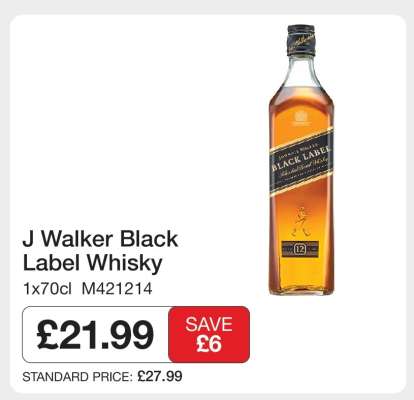 J Walker Black Label Whisky