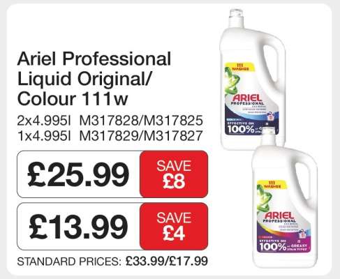 Ariel Professional Liquid Original/Colour 111w