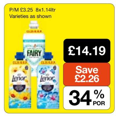 Fairy & Lenor Varieties