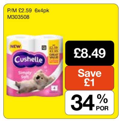 Cushelle Simply Soft Toilet Paper
