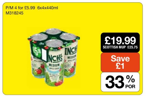Inch's Medium Apple Cider