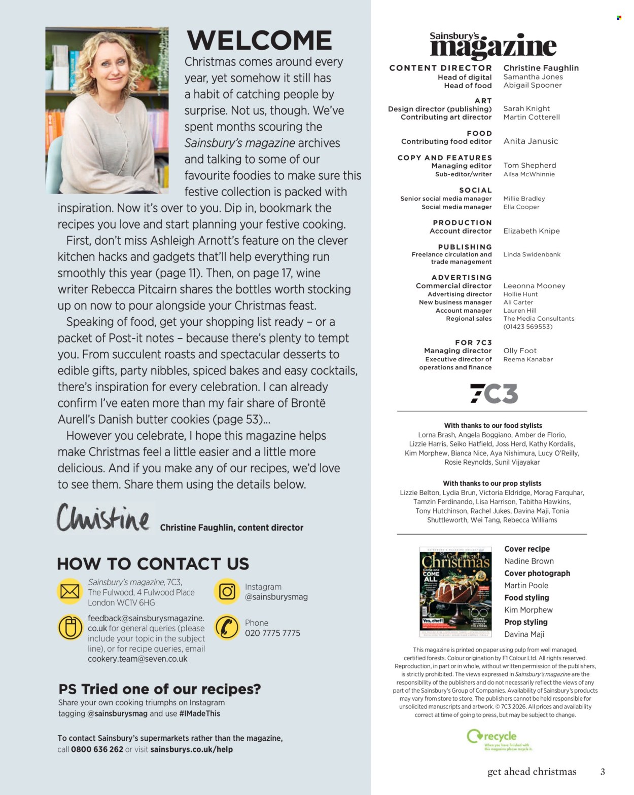 Sainsbury's offer. Page 3