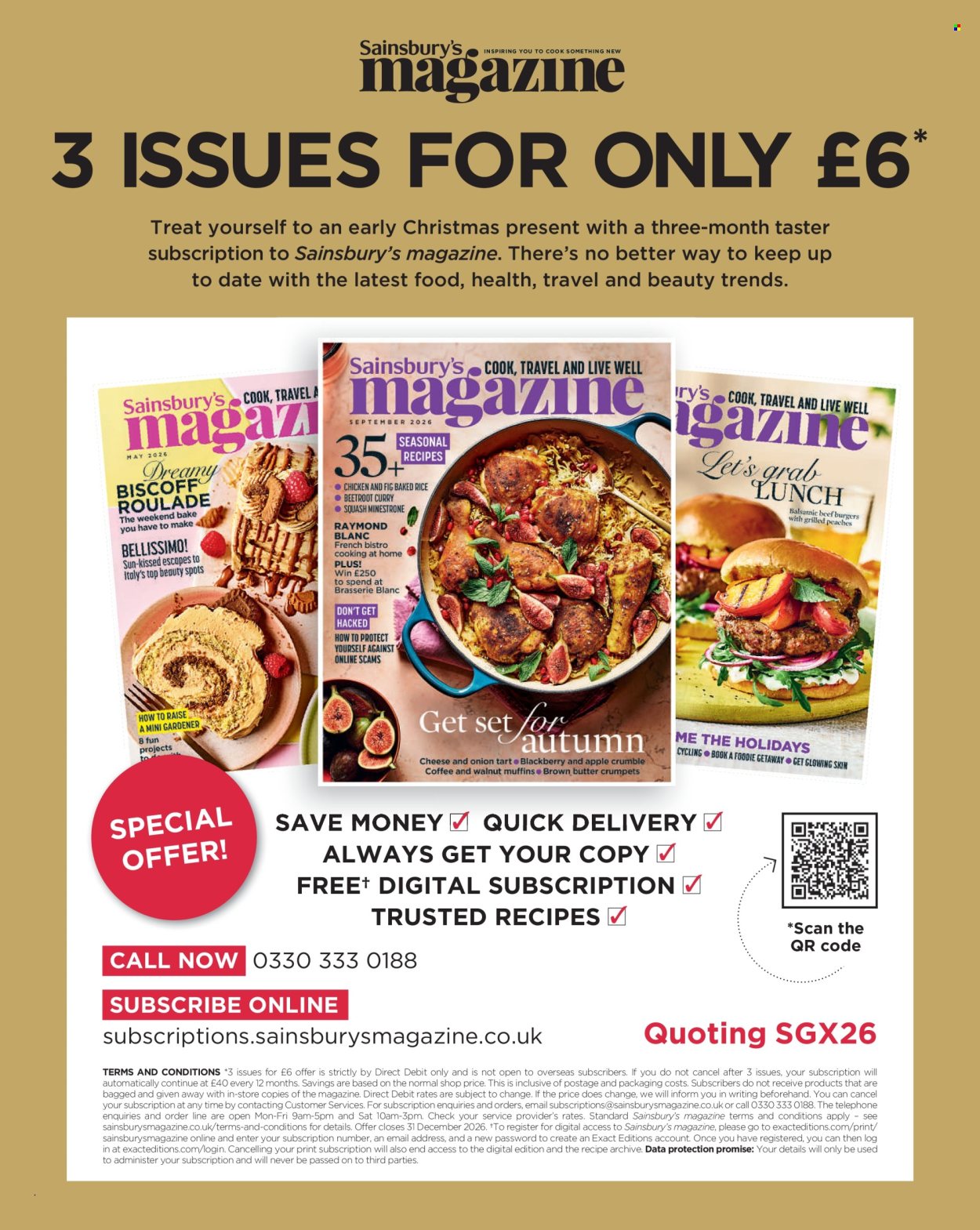 Sainsbury's offer. Page 34