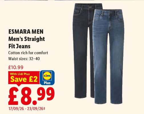 ESMARA MEN Men's Straight Fit Jeans