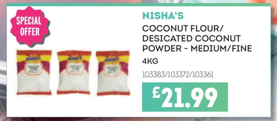 Nisha's Coconut Flour/Desicated Coconut Powder