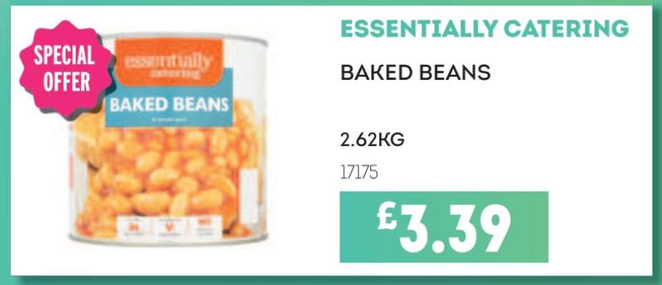 ESSENTIALLY CATERING BAKED BEANS
