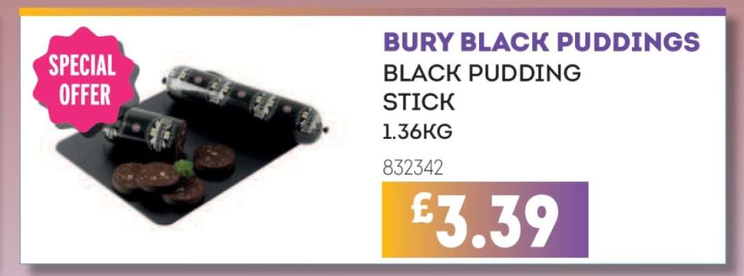 BURY BLACK PUDDINGS