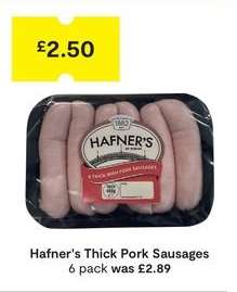 Hafner's Thick Pork Sausages