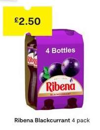 Ribena Blackcurrant 4 pack