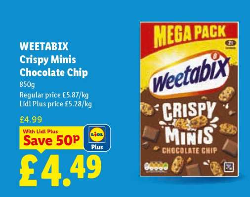 WEETABIX Crispy Minis Chocolate Chip