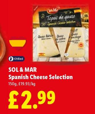 Sol&Mar Spanish Cheese Selection