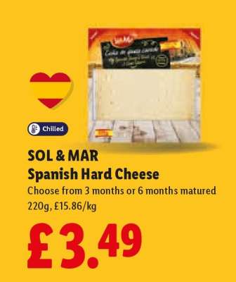 SOL & MAR Spanish Hard Cheese