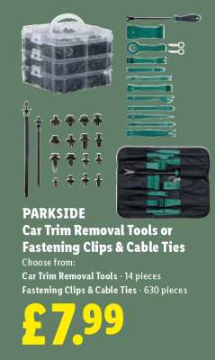 PARKSIDE Car Trim Removal Tools or Fastening Clips & Cable Ties