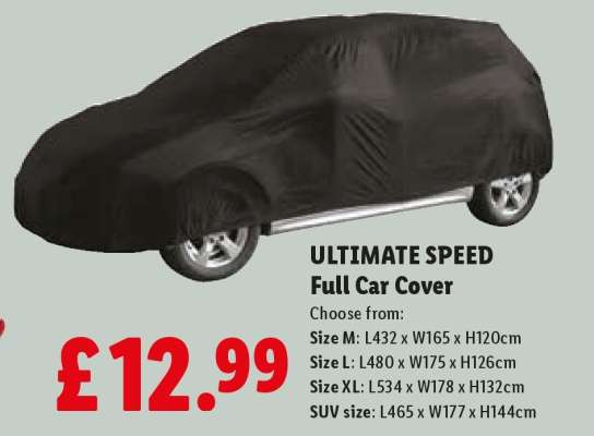 Ultimate Speed Full Car Cover